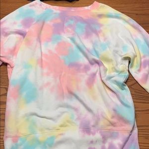 tie dye crew neck